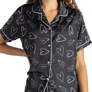 Hello Mello Beauty Sleep Satin Pajama Top  Size L